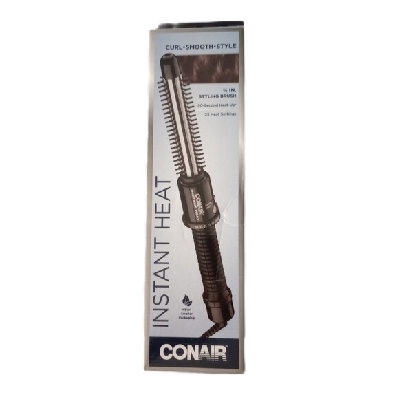 NEW Conair Instant Heat 3/4 Inch Styling Curling Brush 25 Heat Settings - Picture 1 of 7